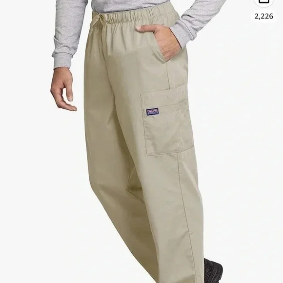Medical Cargo Pants for Men Workwear Originals, Zipper Fly Scrubs - Picture 6 of 8